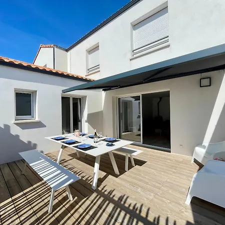 Maison Moderne, 4 Chambres, 150m De La Mer, Terrasse, Wifi, Quartier Calme - Fr-1-231-291 度假居